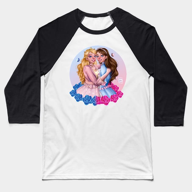 Barbie as the Princess and the Pauper Baseball T-Shirt by _LunarChim_